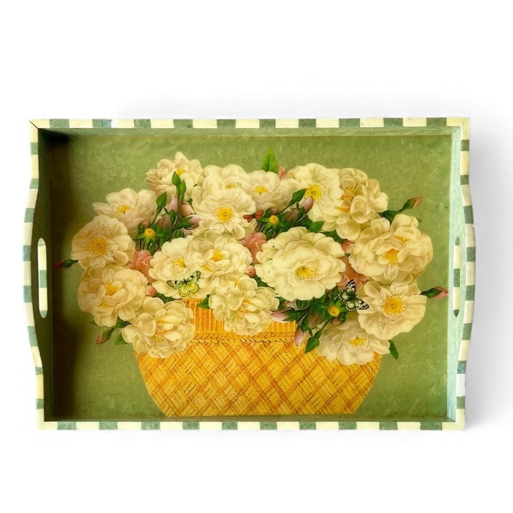 Annie Modica Roses Serving Tray